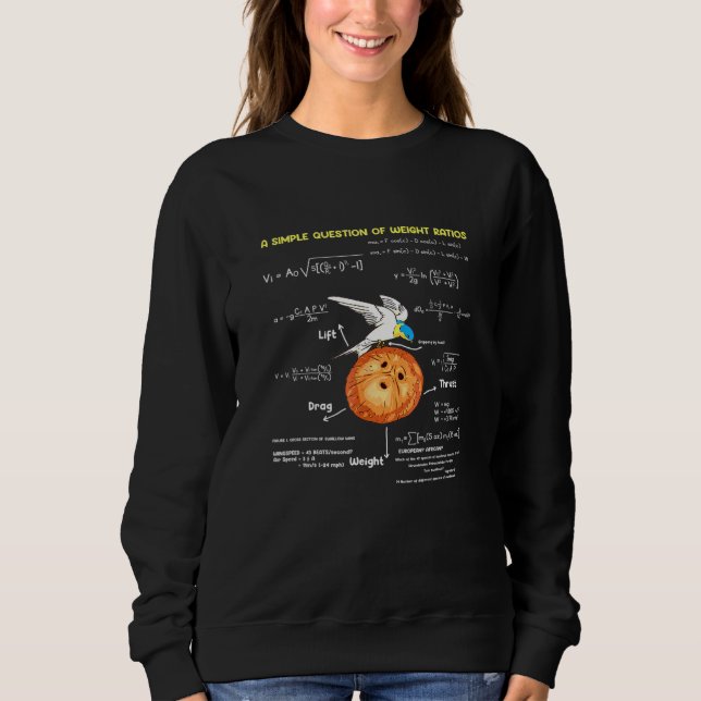A Simple Question Of Weight Ratios Math Teacher Sweatshirt (Front)