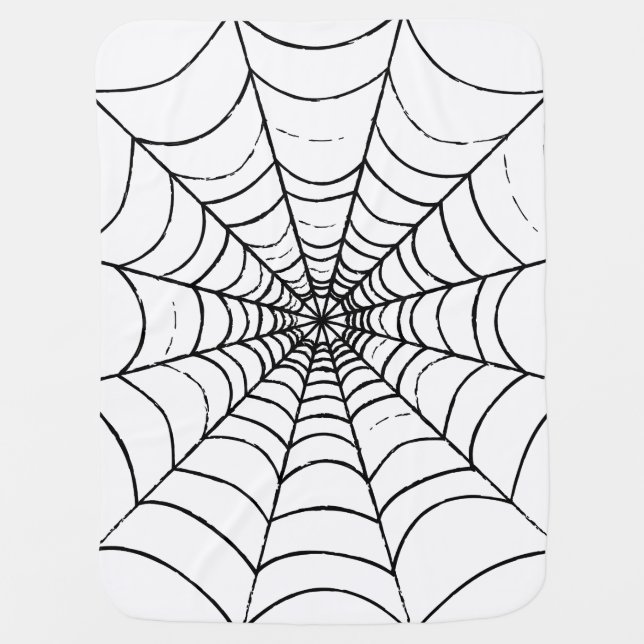 A Simple Spider's Web Baby Blanket (Front)