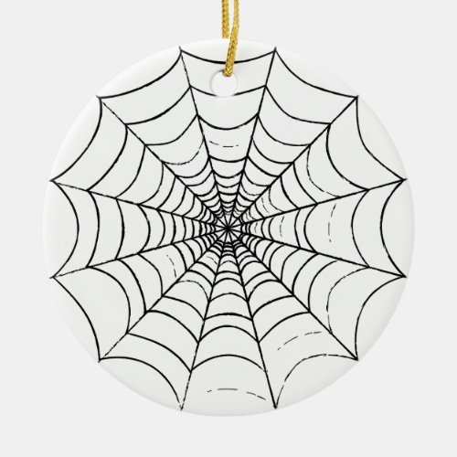 A Simple Spiders Web Ceramic Ornament