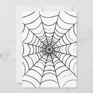 A Simple Spider's Web - Close Up Invitation