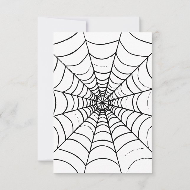 A Simple Spider's Web - Close Up Thank You Card (Front)