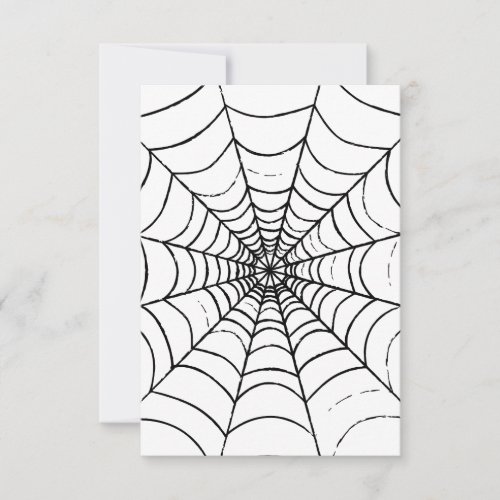A Simple Spiders Web _ Close Up Thank You Card