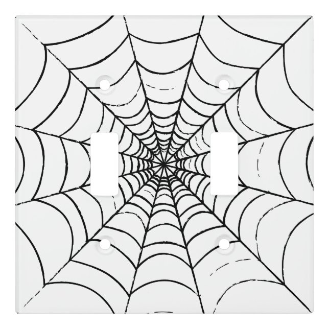 A Simple Spider's Web Light Switch Cover (Front)