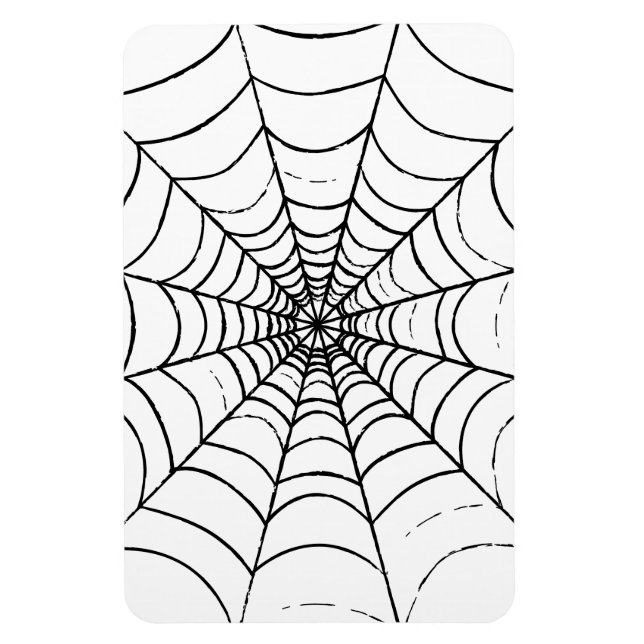 A Simple Spider's Web Magnet (Vertical)