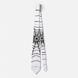A Simple Spider's Web Neck Tie