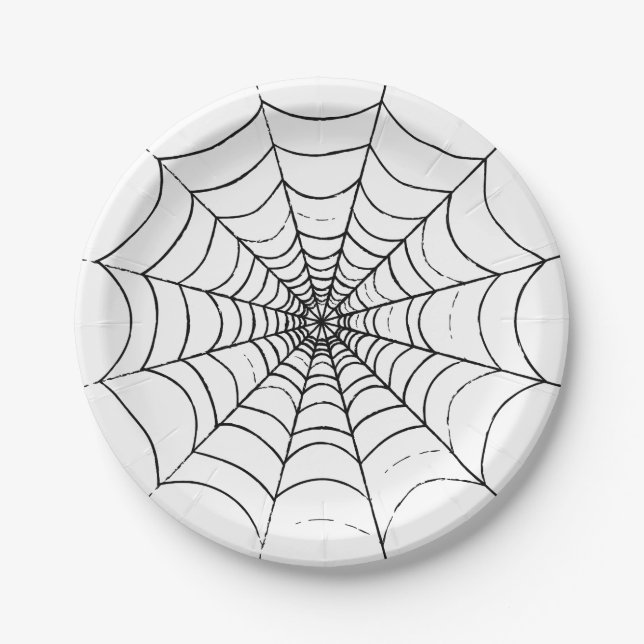 A Simple Spider's Web Paper Plates (Front)
