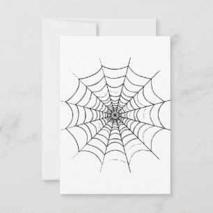 A Simple Spider's Web Thank You Card