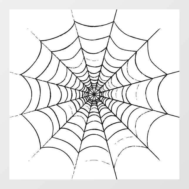 A Simple Spider's Web Wall Decal (Front)