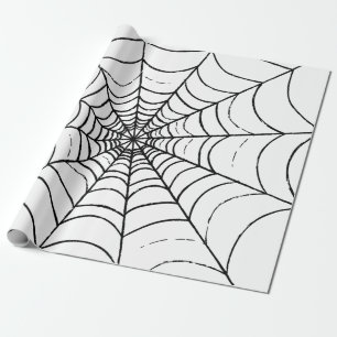 A Simple Spider's Web Wrapping Paper