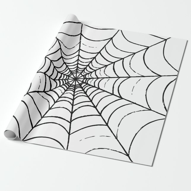A Simple Spider's Web Wrapping Paper (Unrolled)