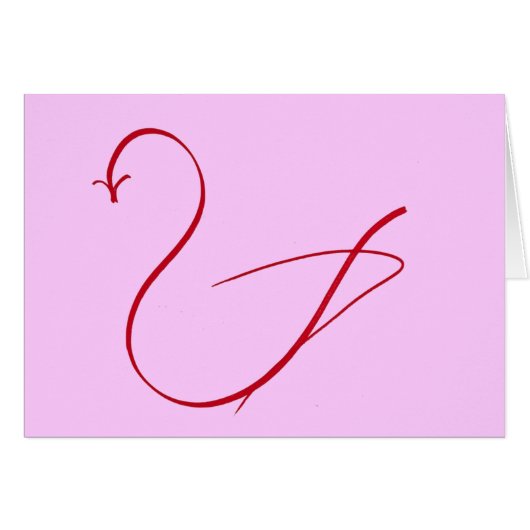 A simple Swan Cards (Front Horizontal)