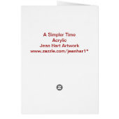A Simpler Time Cards (Back)