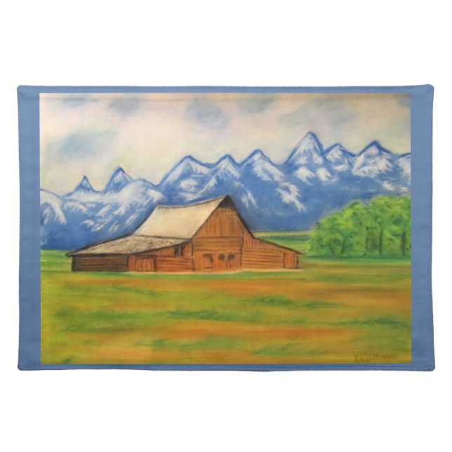 A Simpler Way of Life Cloth Placemat (Front)