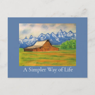A Simpler Way of Life Postcard
