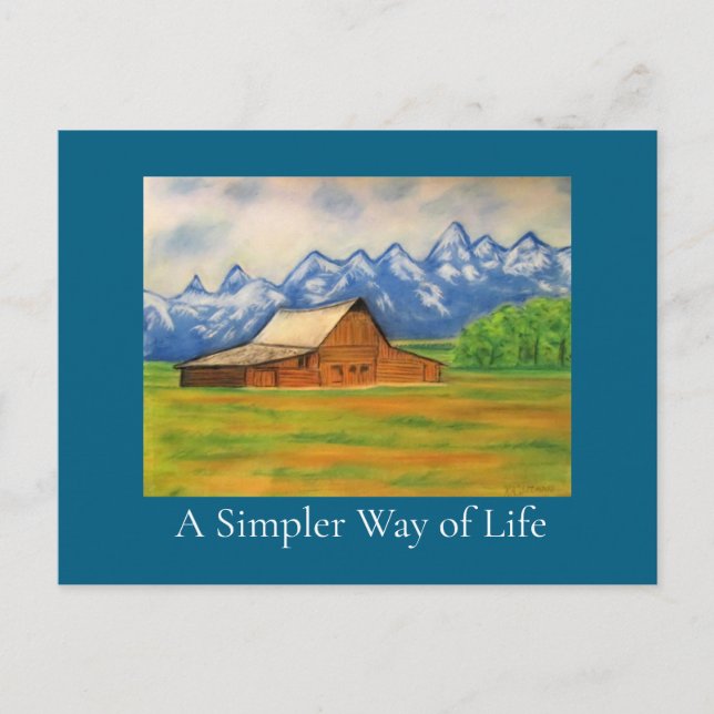 A Simpler Way of Life  Postcard (Front)