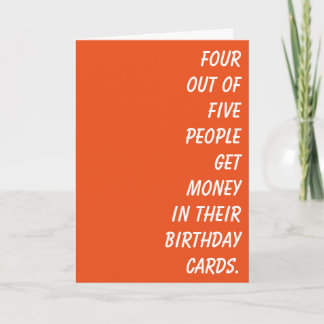 A Simply Birthday card with a little joke :)