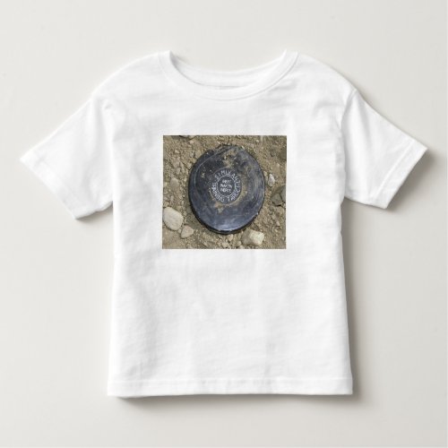 A simulated land mine toddler t_shirt