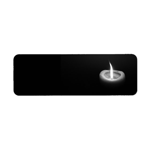 A Single Candle in the Dark Return Address Labels (Front)