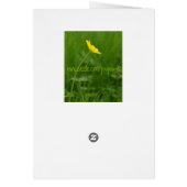 a single flower cards (Back)