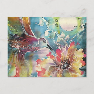A Single Hummingbird Postcard