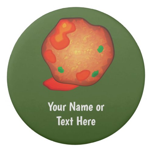 A Single Meatball with your customized text Eraser