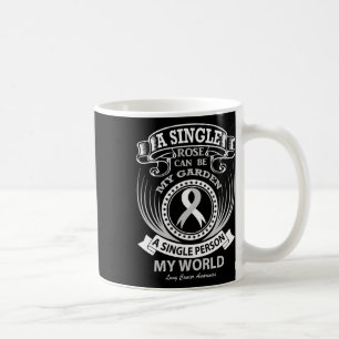A Single Person Can Be My World Lung Cancer Coffee Mug
