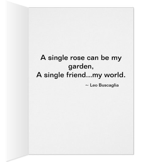 A Single Rose (Inside (Right))
