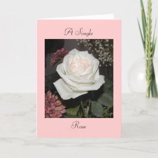 A Single Rose Card
