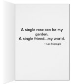 A Single Rose Cards (Inside (Right))
