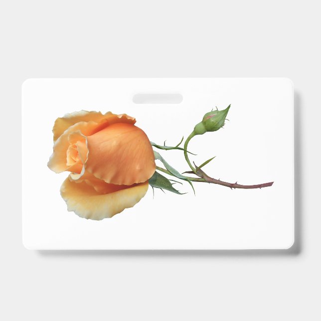 A single rose cutting     badge (Front)