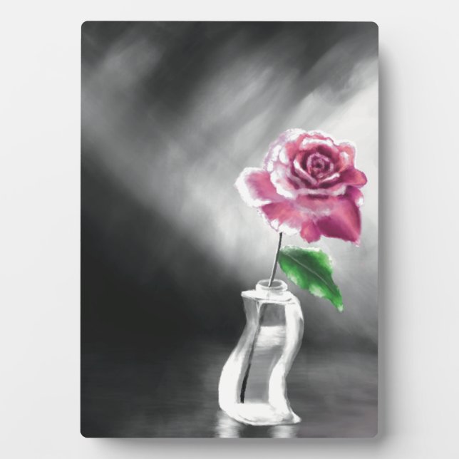 A Single Rose Plaque (Front)