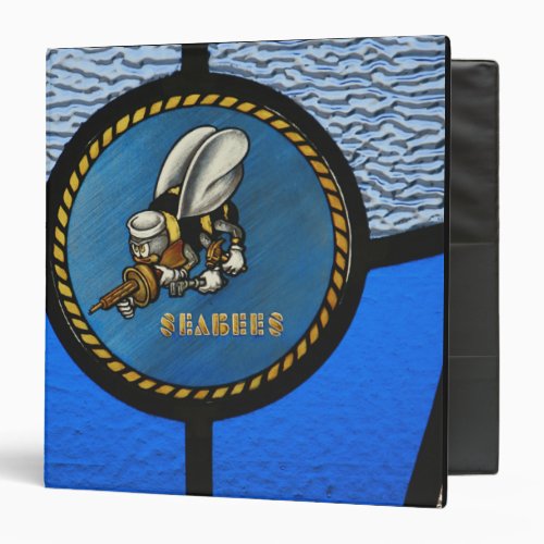 A single Seabee logo Binder