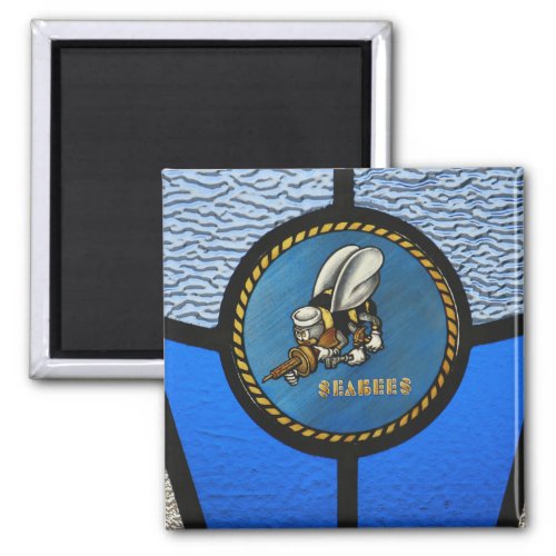A single Seabee logo Magnet