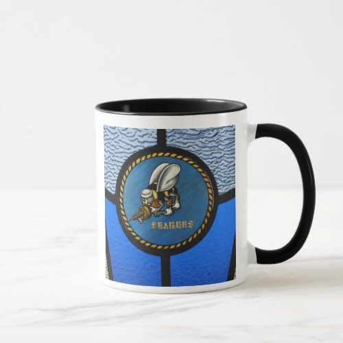 A single Seabee logo Mug