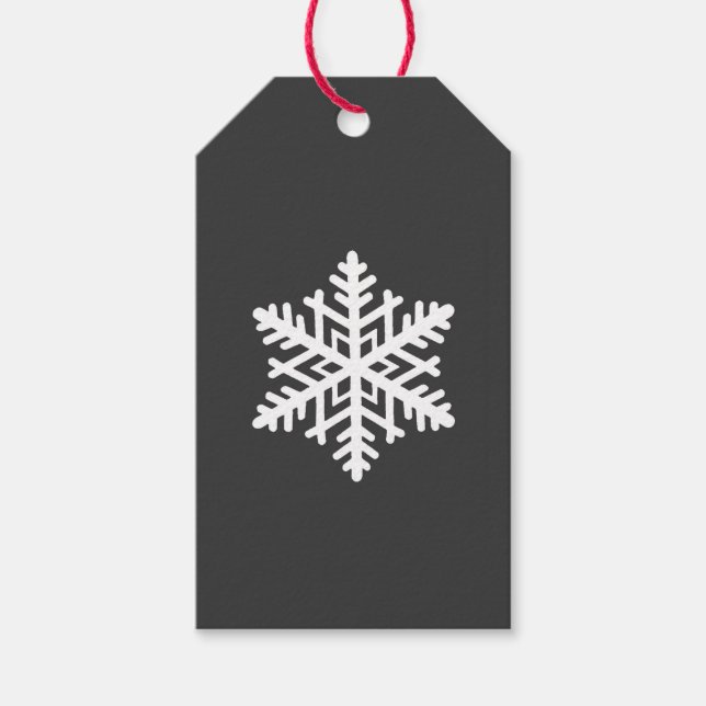 A Single Snowflake Gift Tags (Front)