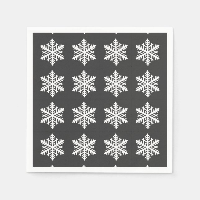 A Single Snowflake Napkins (Front)