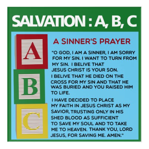 A Sinners Prayer  Acrylic Print