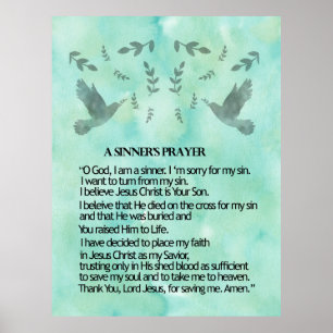 A Sinner's Prayer Poster
