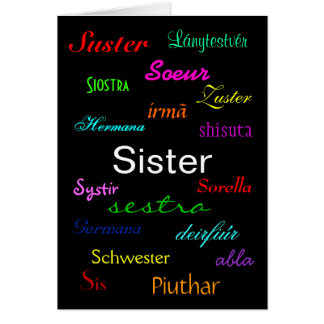 "A Sister's Birthday" Card - Customizable