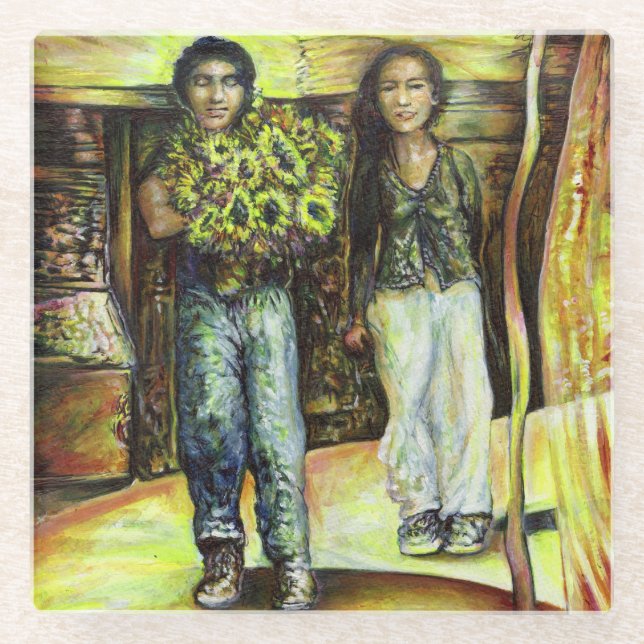 A Sistine ChapeI Phase of a ChaIIenge  Glass Coaster (Front)