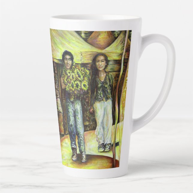 A Sistine ChapeI Phase of a ChaIIenge  Latte Mug (Right)