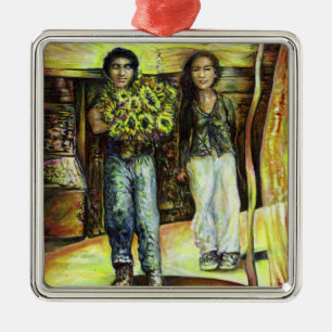 A Sistine ChapeI Phase of a ChaIIenge  Metal Ornament