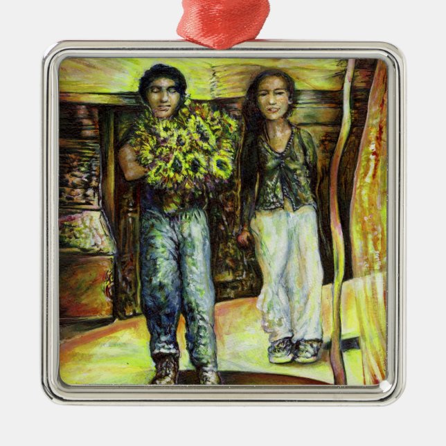 A Sistine ChapeI Phase of a ChaIIenge  Metal Ornament (Front)