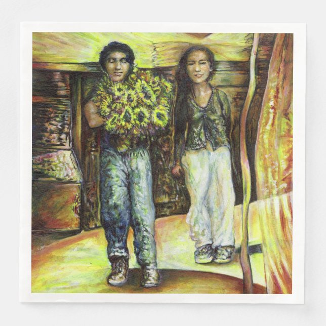 A Sistine ChapeI Phase of a ChaIIenge  Paper Dinner Napkins (Front)