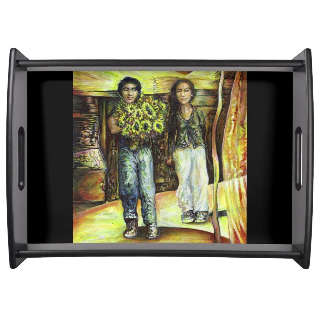 A Sistine ChapeI Phase of a ChaIIenge  Serving Tray (Front)