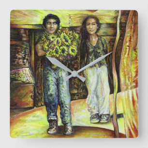 A Sistine ChapeI Phase of a ChaIIenge Square Wall Clock