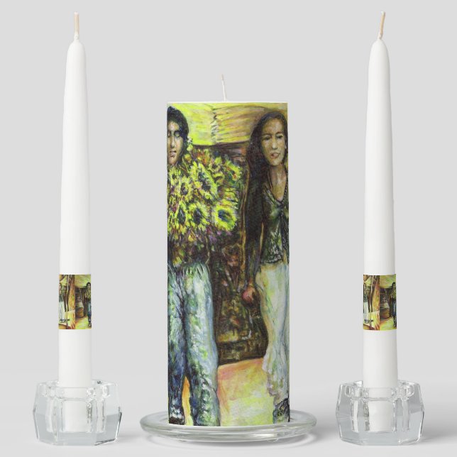 A Sistine ChapeI Phase of a ChaIIenge  Unity Candle Set (Front)