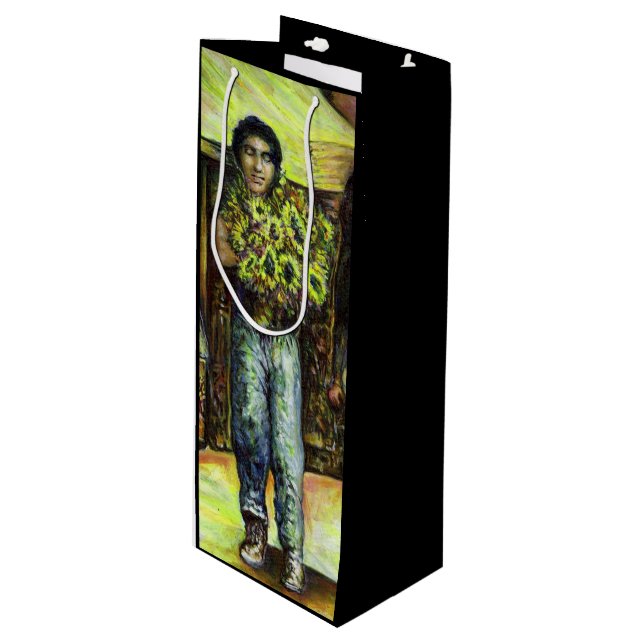 A Sistine ChapeI Phase of a ChaIIenge  Wine Gift Bag (Front Angled)