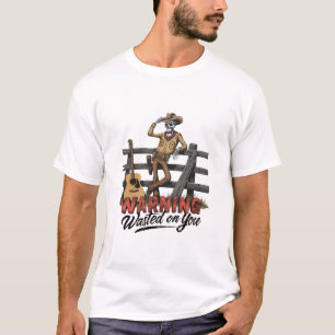 A skeletal cowboy tipping his hat T-Shirt
