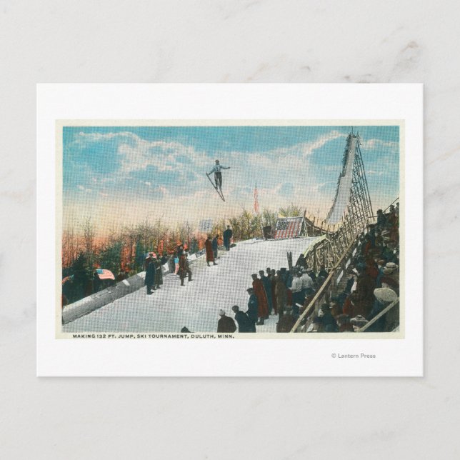 A Ski Tournament Jump Postcard (Front)